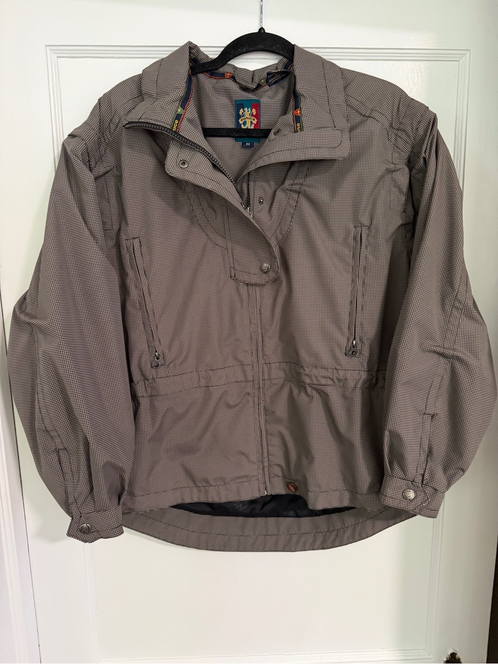 Sunice Houndstooth Blouson Windbreaker Jacket Golf Vintage 1990’s Women’s Medium
